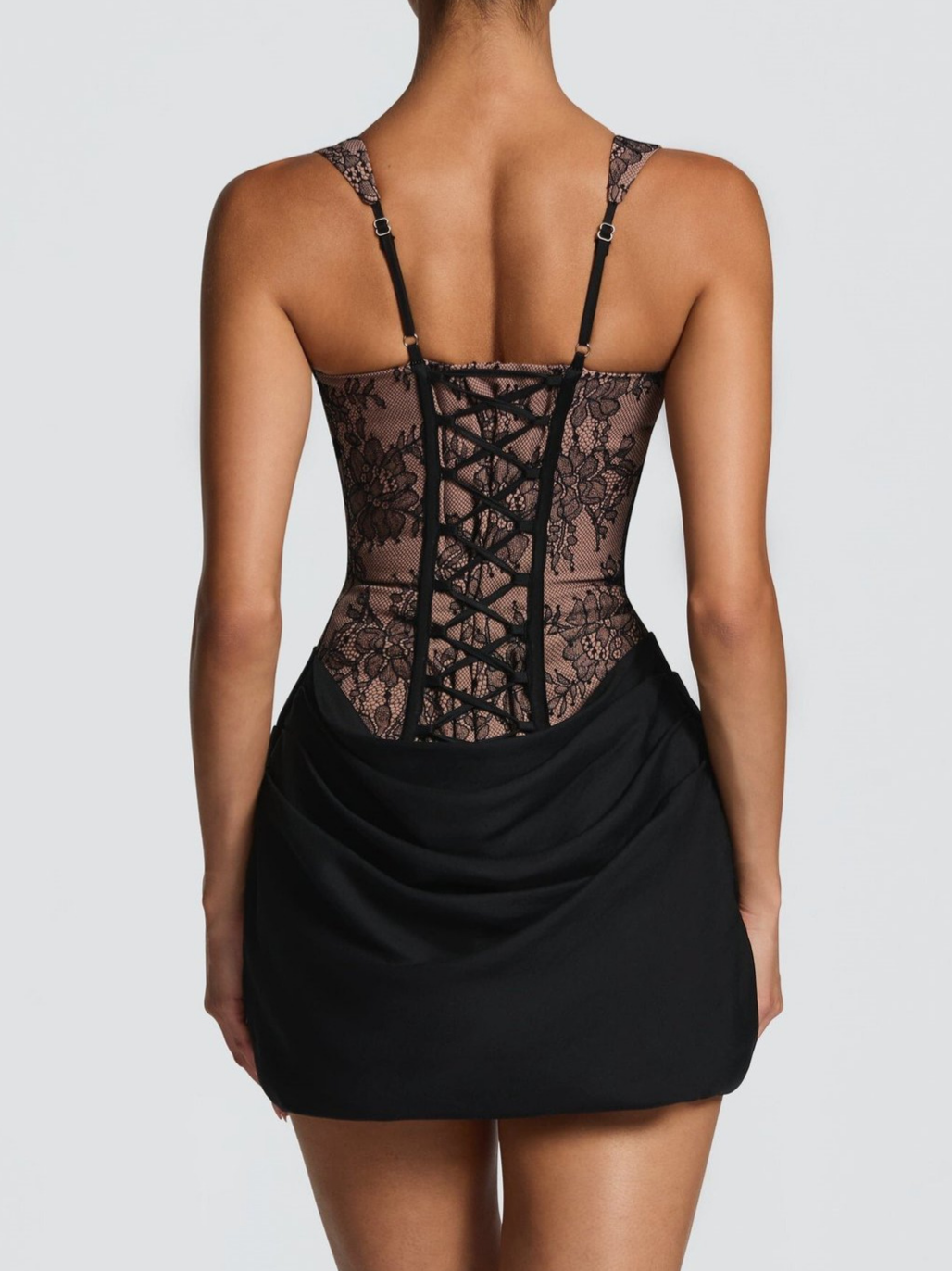 Lace Corset Bodycon Mini Dress