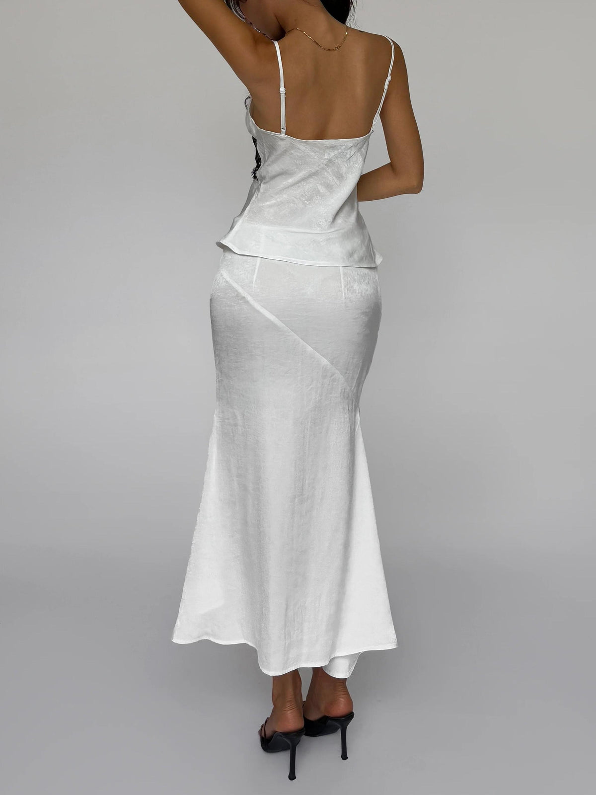 Ivory Lace Panel Two Piece Set