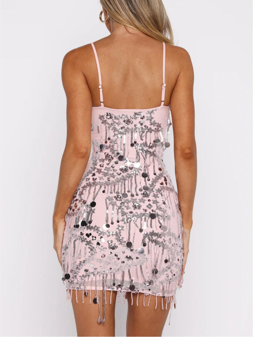 Decadent Daze Beaded Mini Dress