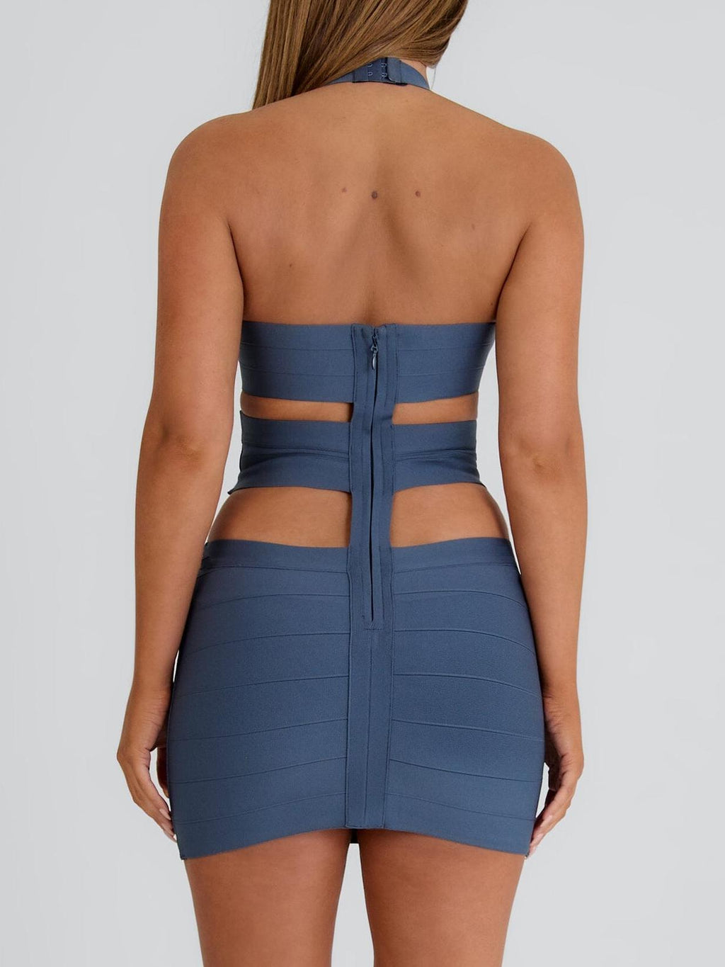 Sevan Mini Dress Steel Grey