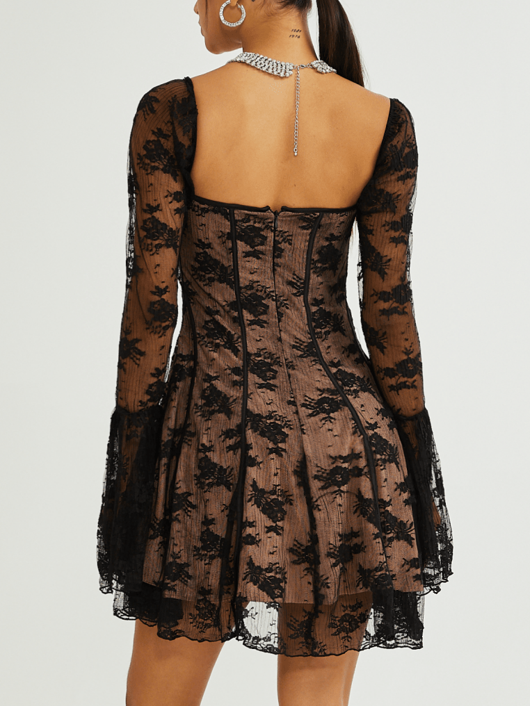 Cyrielle Flared-cuff Long-Sleeved Dress
