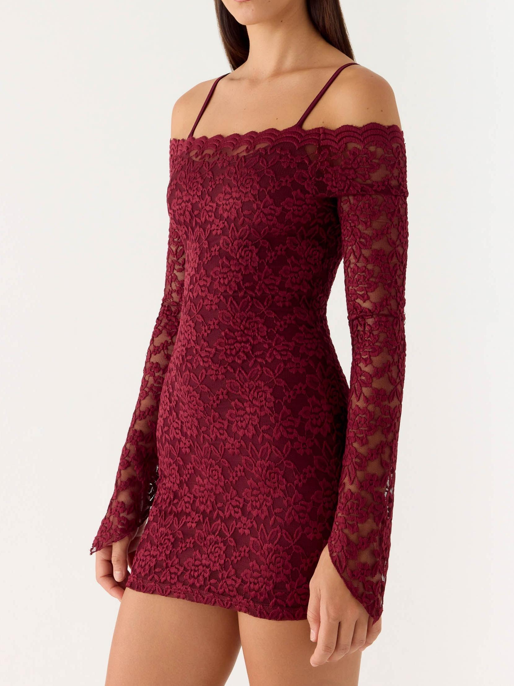 Just This Once Lace Mini Dress