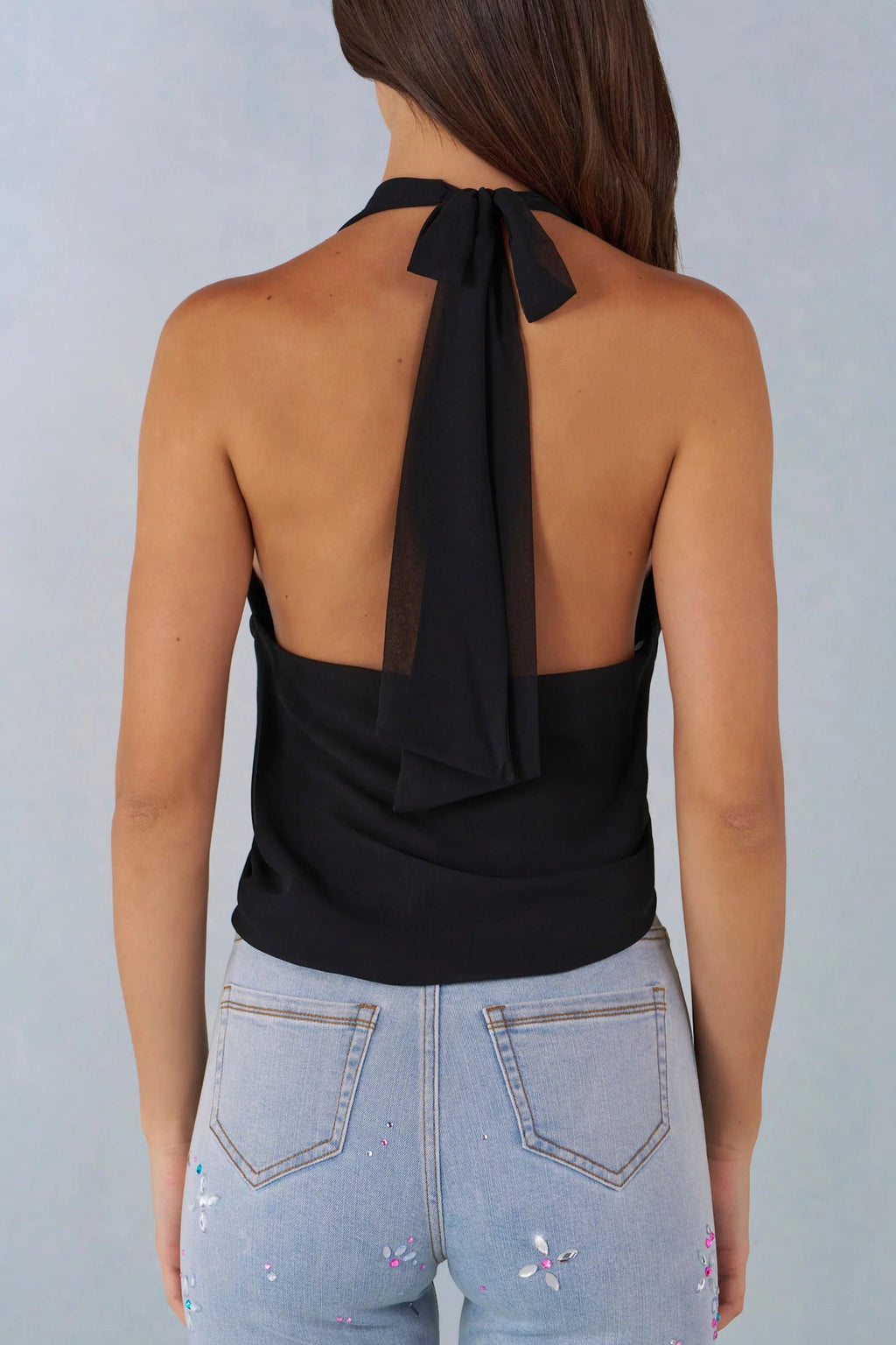 Deep Plunge Halterneck Top