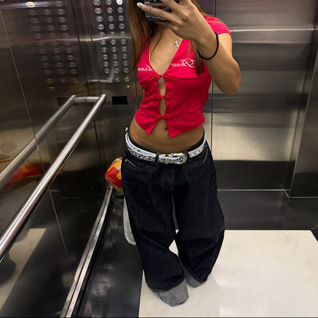 Cheeky Red Polo Tee