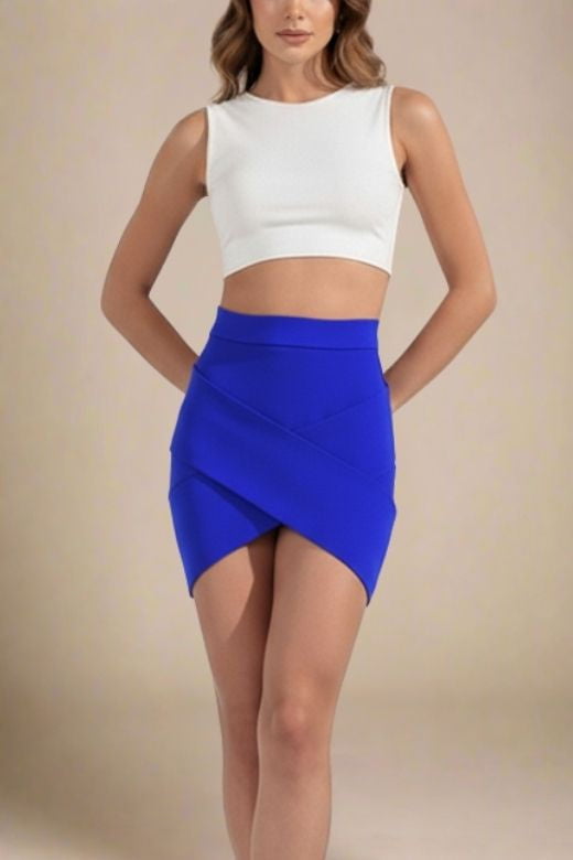 Jay High Waist Bandage Mini Skirt