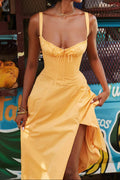 Sorrento Linen Corset Dress