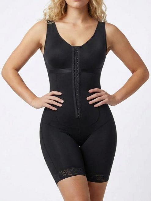 Plus Size Tummy Control Open Gusset Shapewear Bodysuit