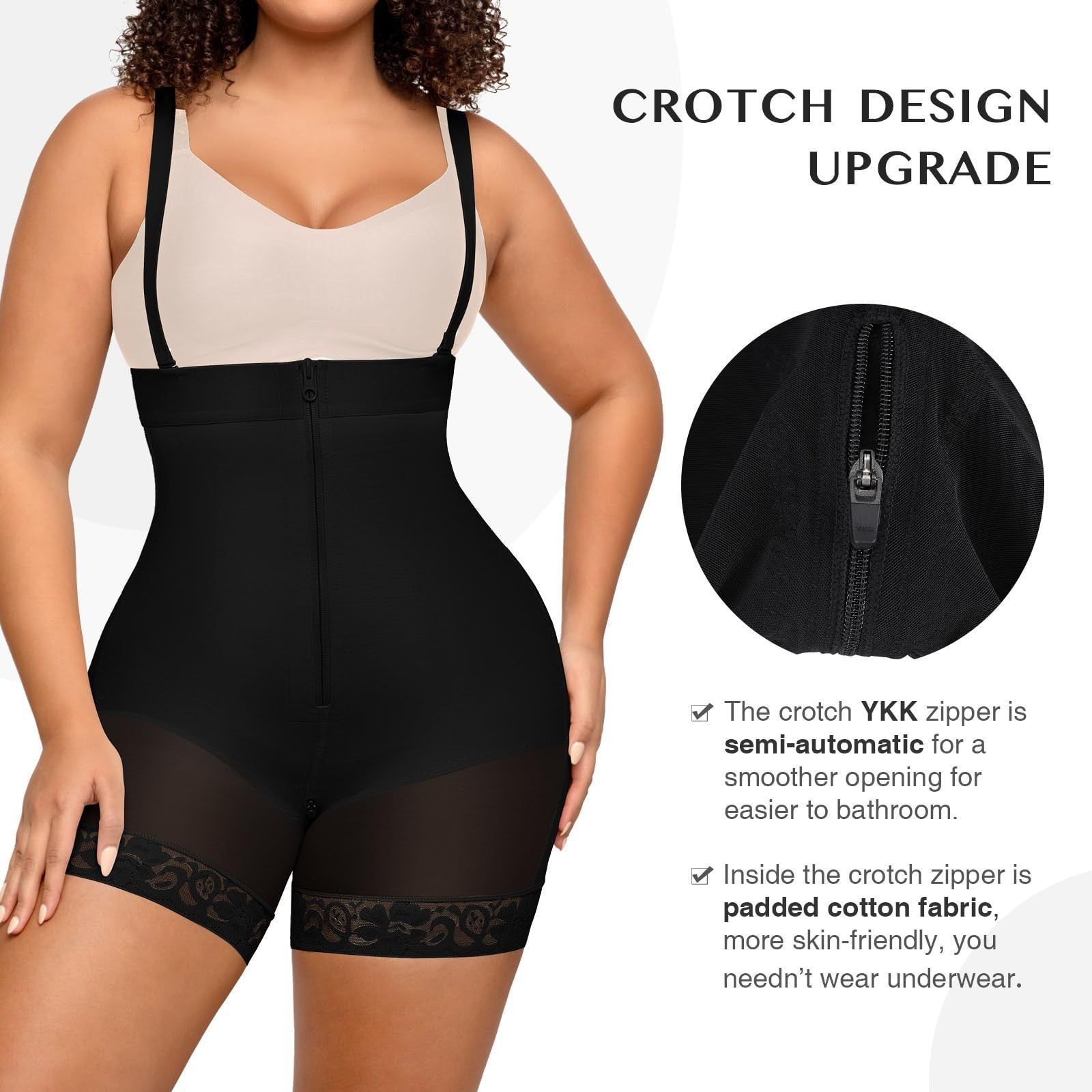 Sculpting Tummy Control Waist-Cinching Butt-Lifting Strappy Bodysuit