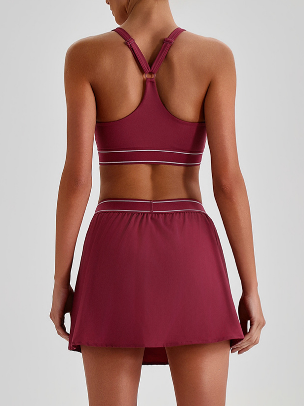 Outdoor Fitness Tennis Skirt Set