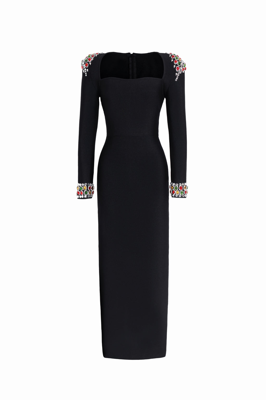 Niaca Rhinestones Bandage Midi Dress