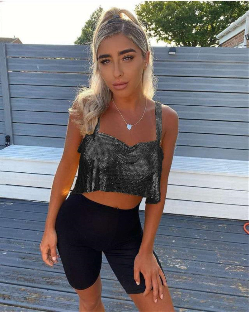 Shining Party Essential Sequin Cami Top