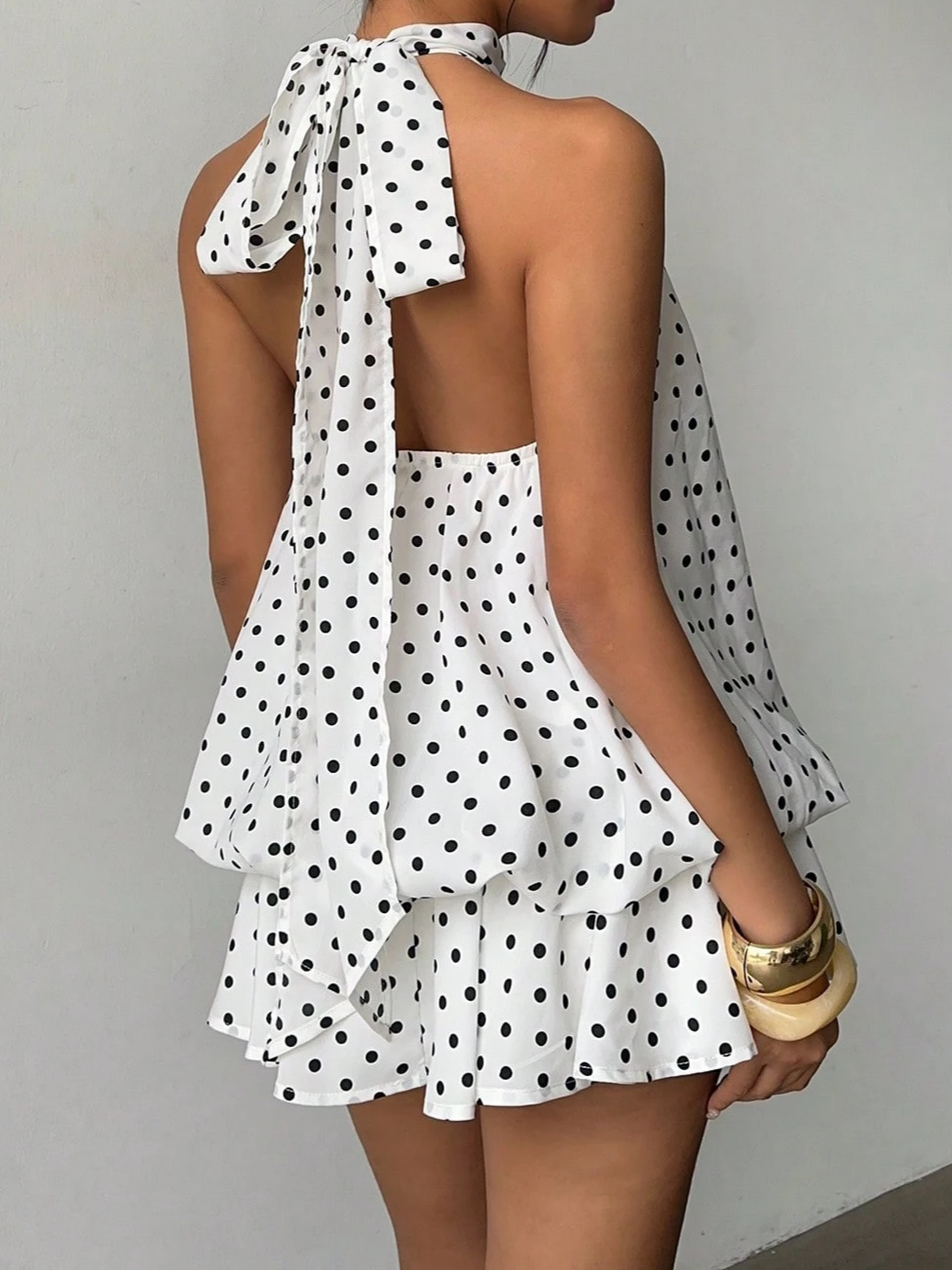 Sophisticated Polka Dot Dress