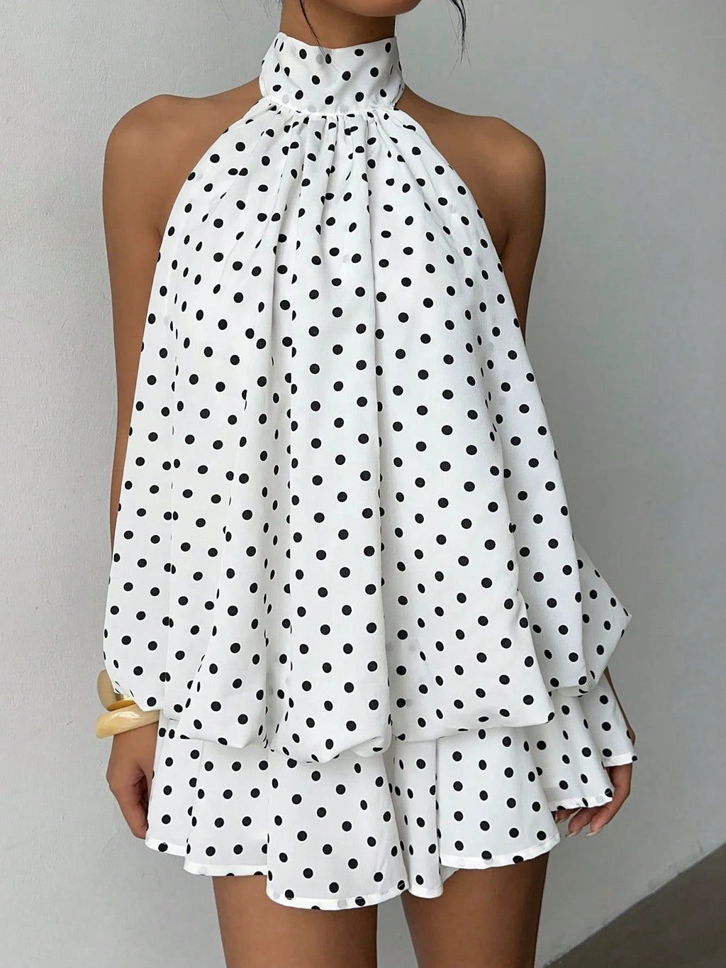 Sophisticated Polka Dot Dress