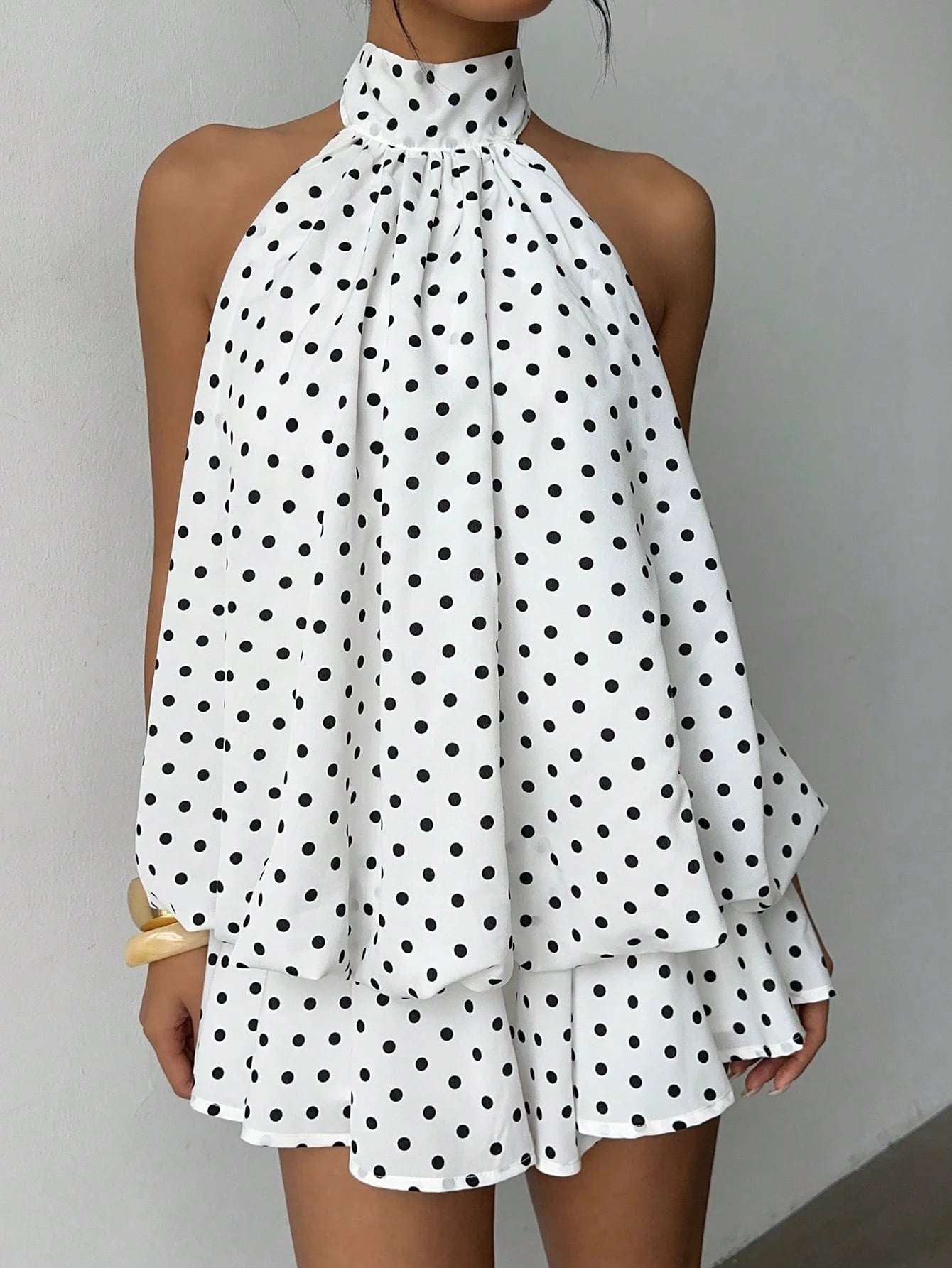 Sophisticated Polka Dot Dress
