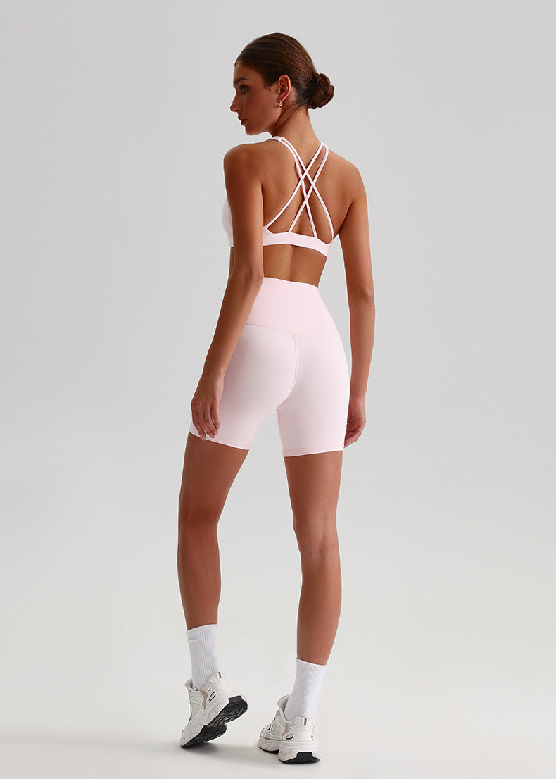 Quick-Dry Cross-Back Yoga Set
