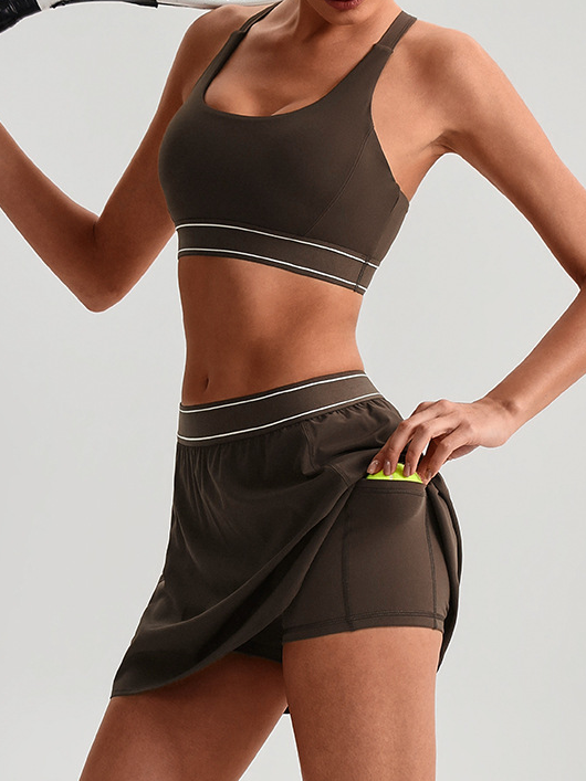 Outdoor Fitness Tennis Skirt Set