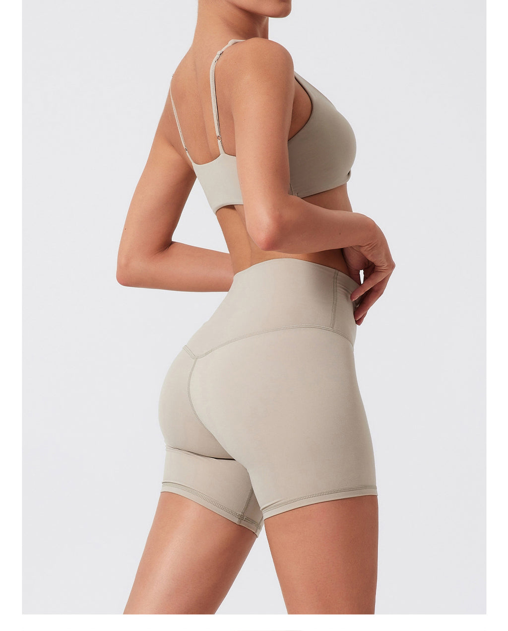 High-Waist Butt-Lifting Yoga Set with Twist Bra