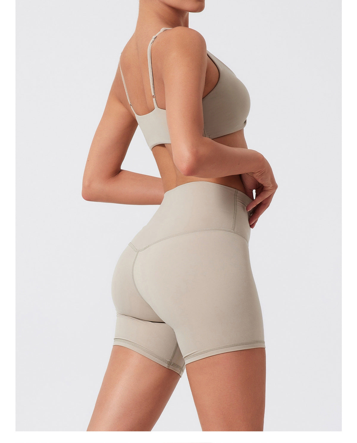 High-Waist Butt-Lifting Yoga Set with Twist Bra