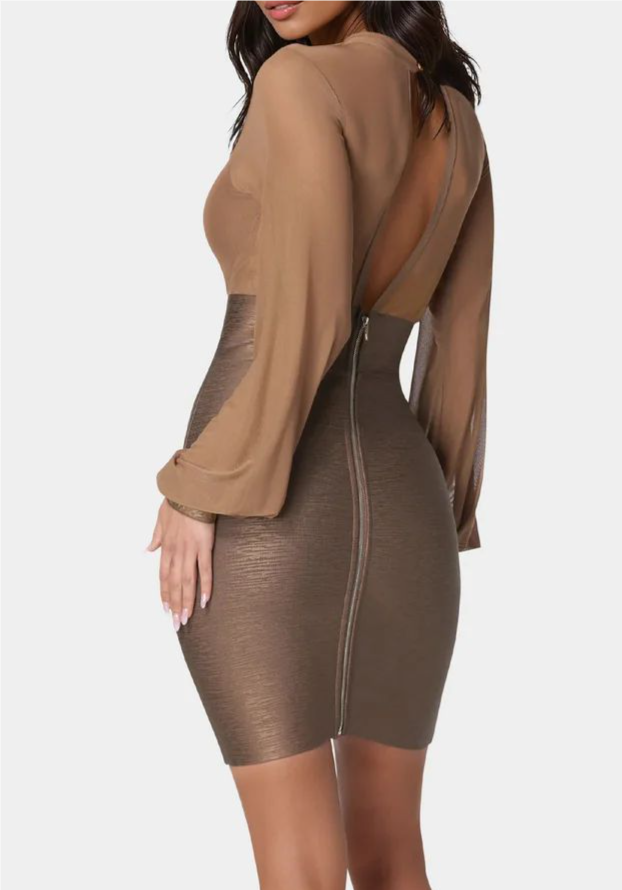Bandage Sparkle Skirt Dress