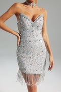 Courtney Lace Tassel Midi Dress