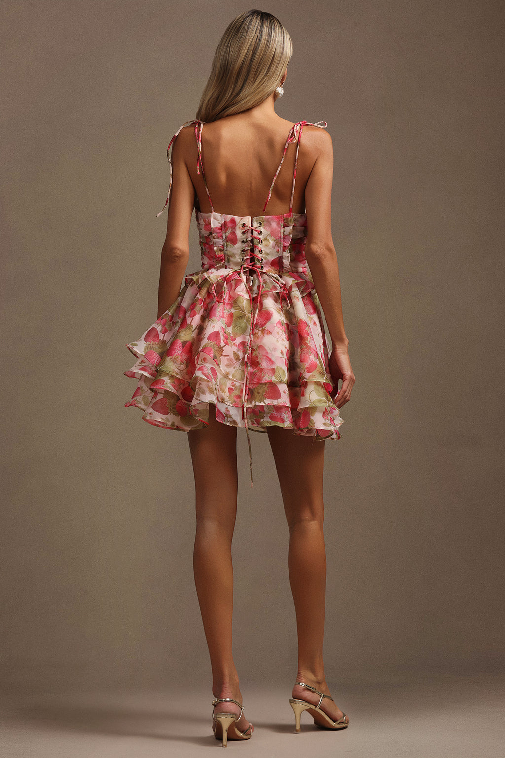 Matne Halter Floral Printed Mini Dress