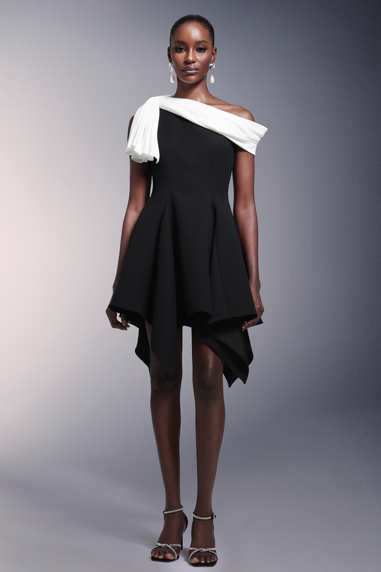 Jinx One Shoulder Asymmetry Mini Dress