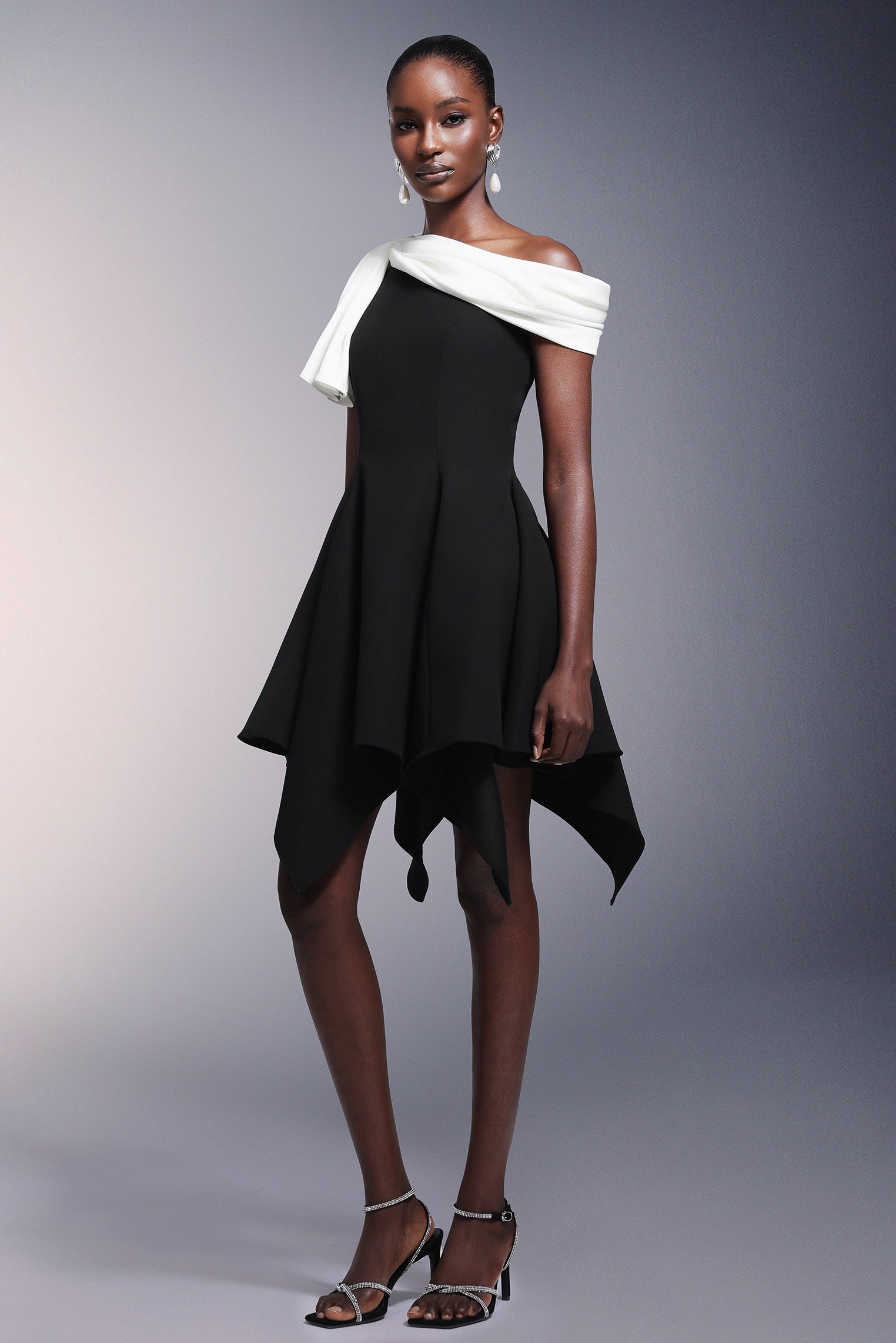 Jinx One Shoulder Asymmetry Mini Dress