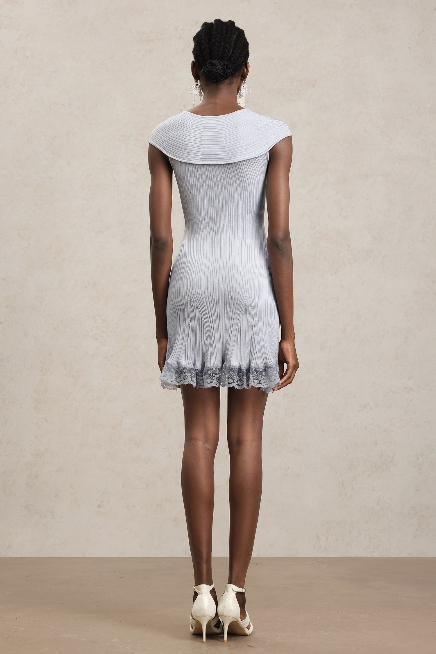 Zoe Sleeveless Hollow Out Bandage Lace Mini Dress