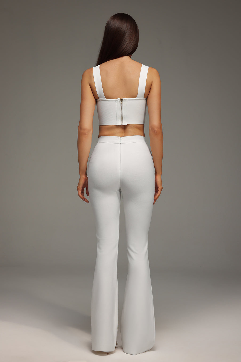 Ziska Sleeveless Hollow Out Concatenate Bandage Two Piece Set