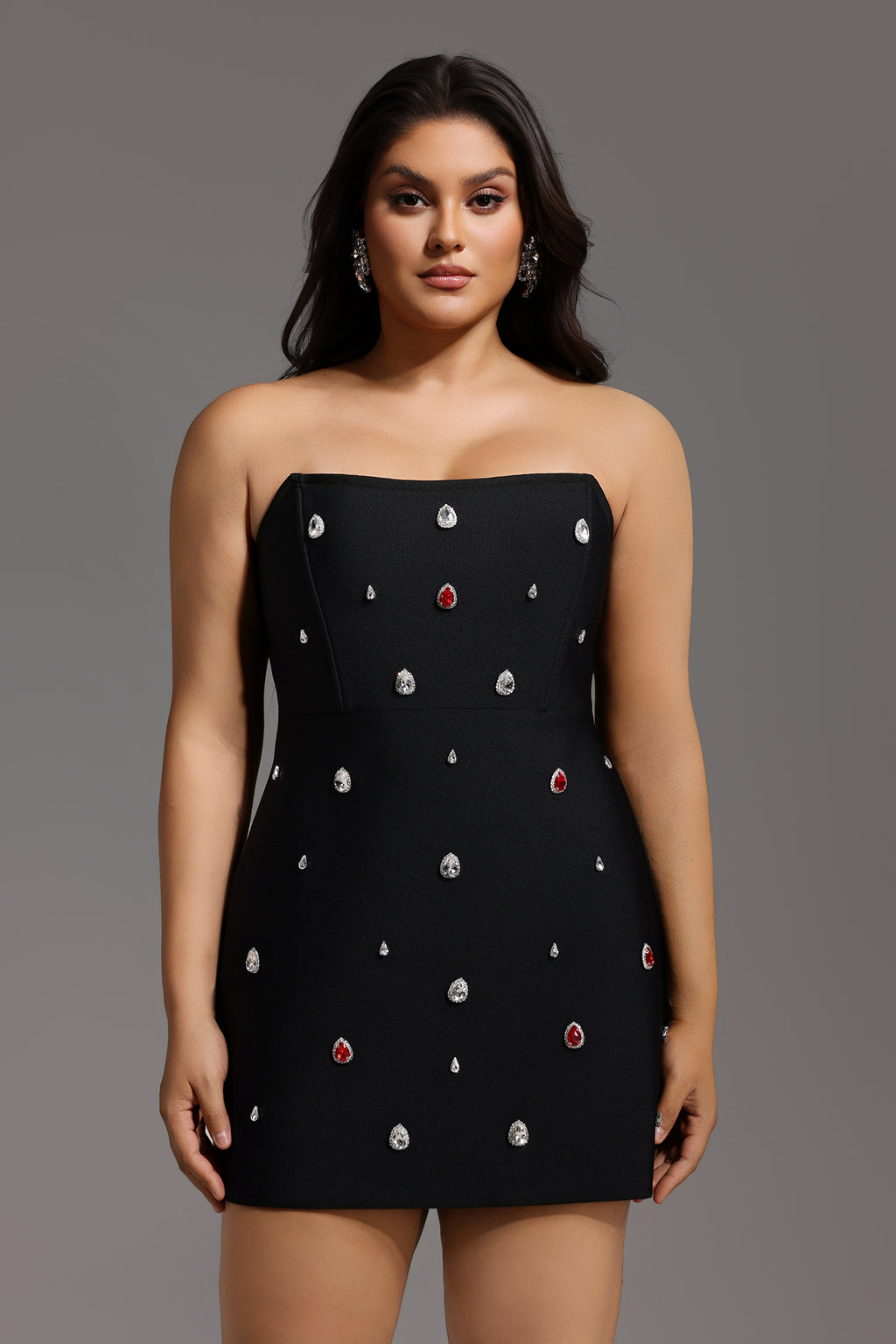 Shalissa Sleeveless Diamond Mini Dress