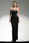 Nunna Diamond Strapless Dress