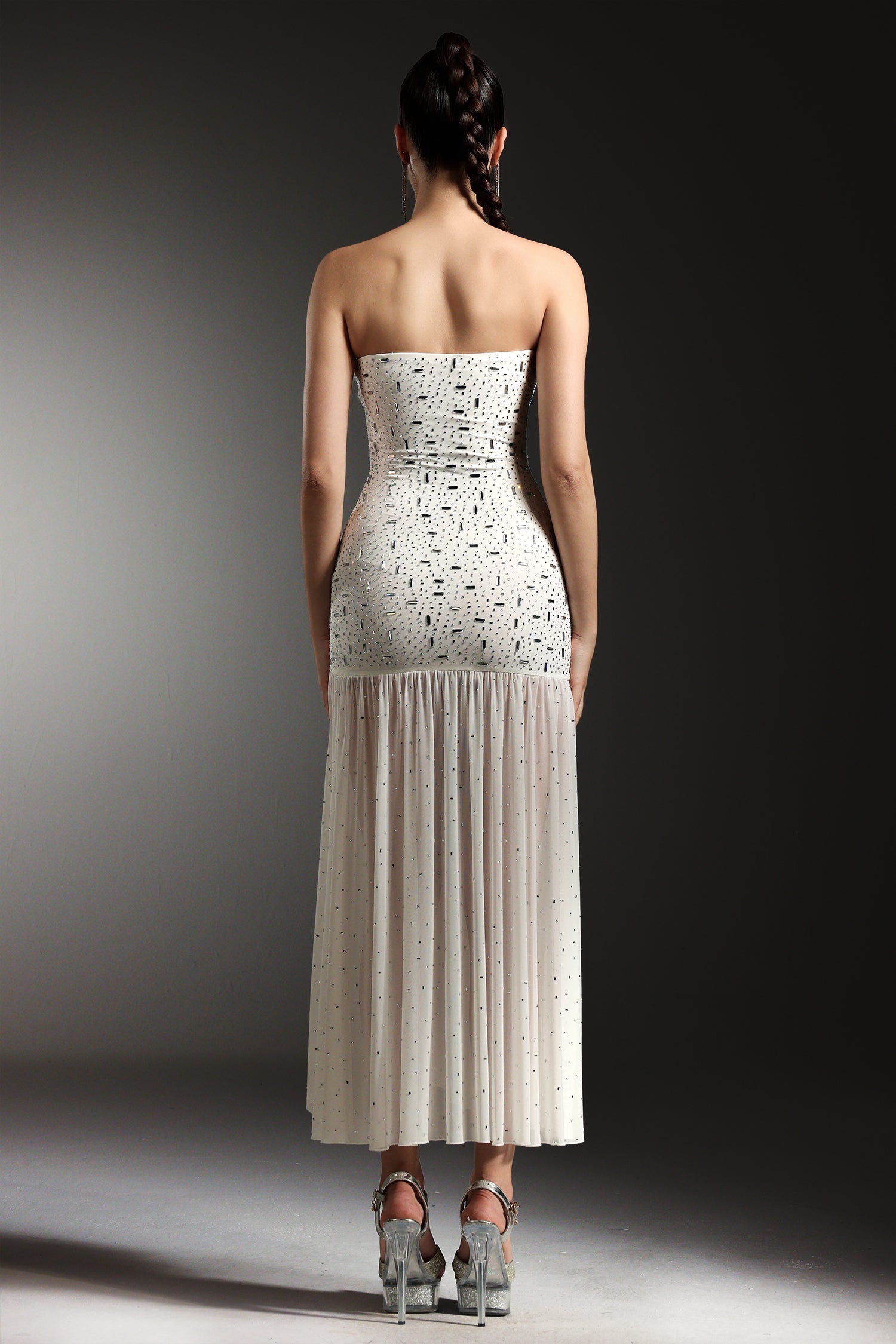 Sabryn Sleeveless Diamond Slit Maxi Dress