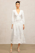 Payson V-Neck Long Sleeves Lace Maxi Dress