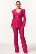 Naya Sexy Tailored Lace Blazer Two Piece Set