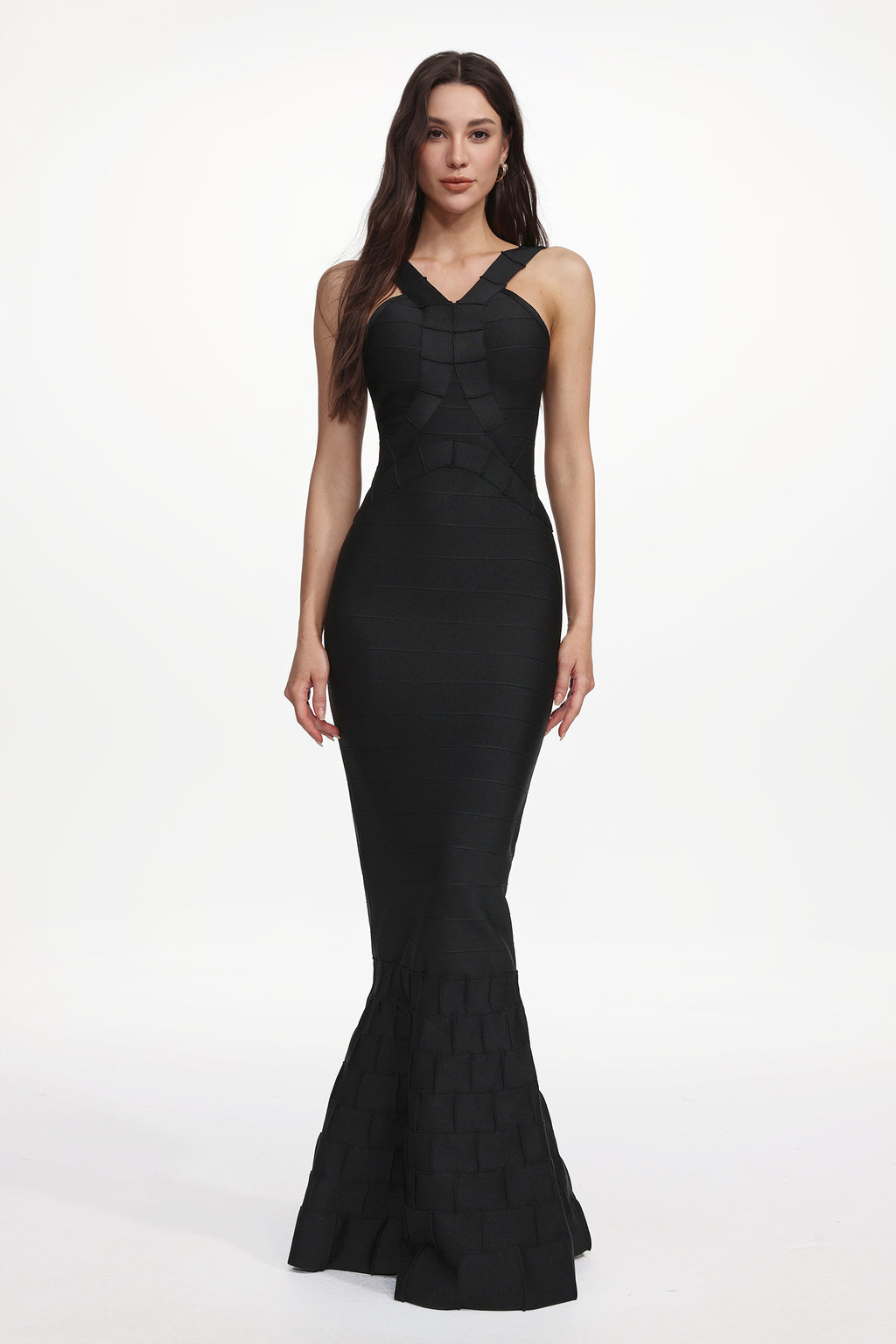 Makila Chic Contour Halter Bandage Maxi Dress