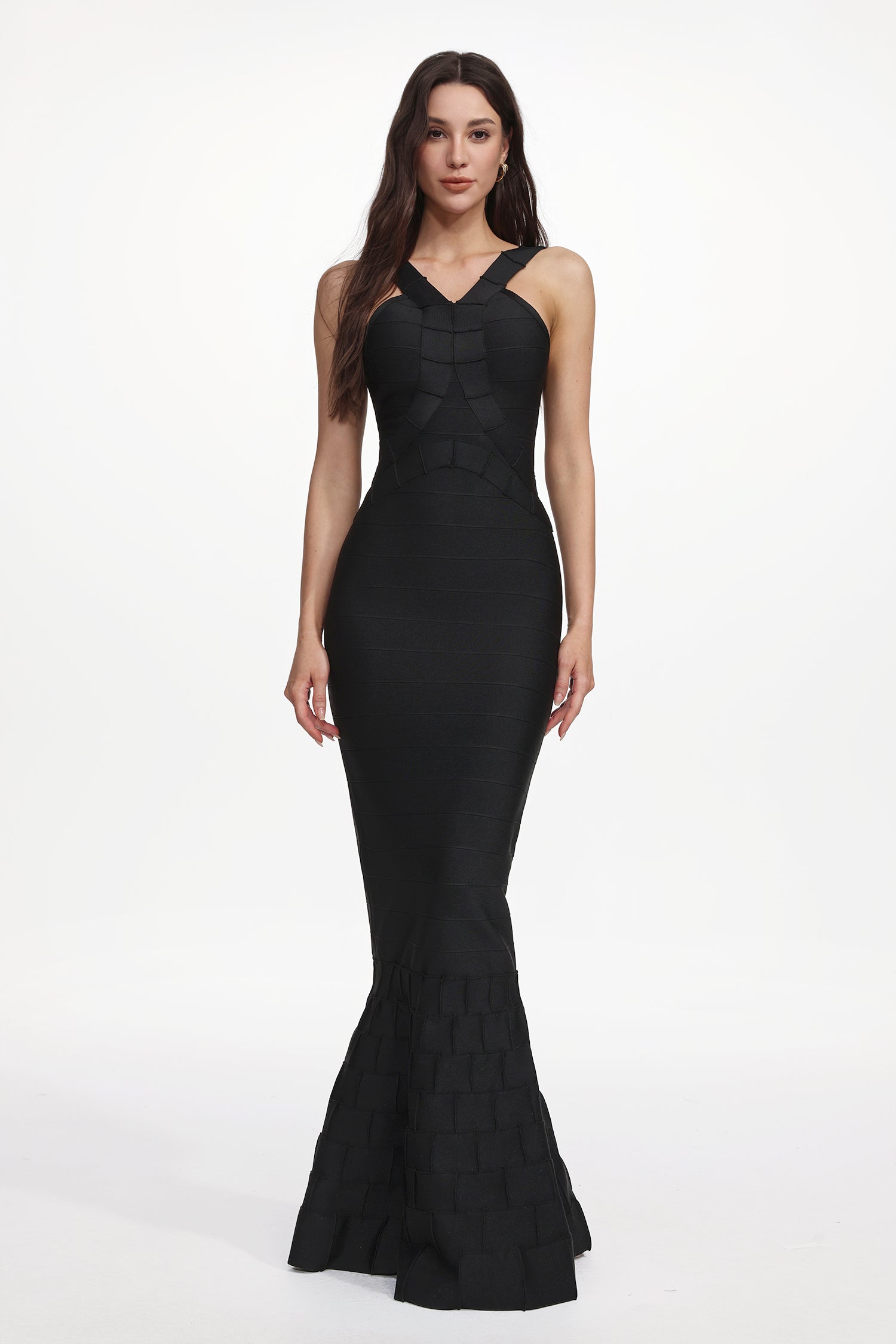 Makila Chic Contour Halter Bandage Maxi Dress