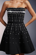 Kalic Strapless Diamond Bandage Mini Dress