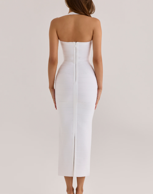 Halter Neck Bandage Maxi Dress