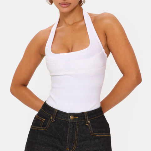 Bandage Halterneck Bodysuit