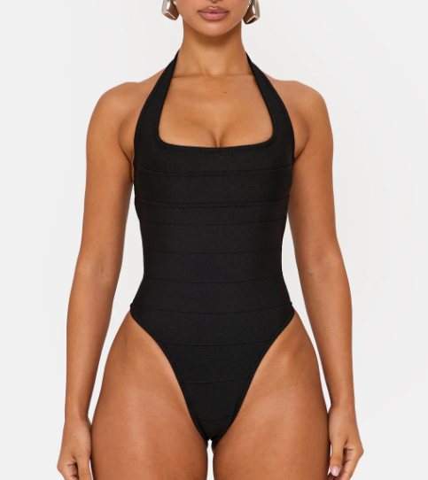 Bandage Halterneck Bodysuit