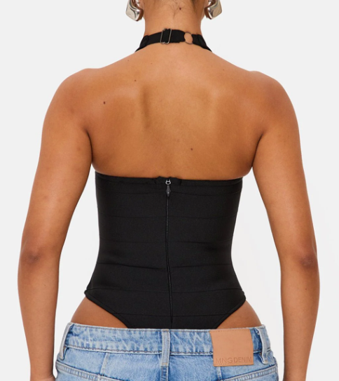Bandage Halterneck Bodysuit