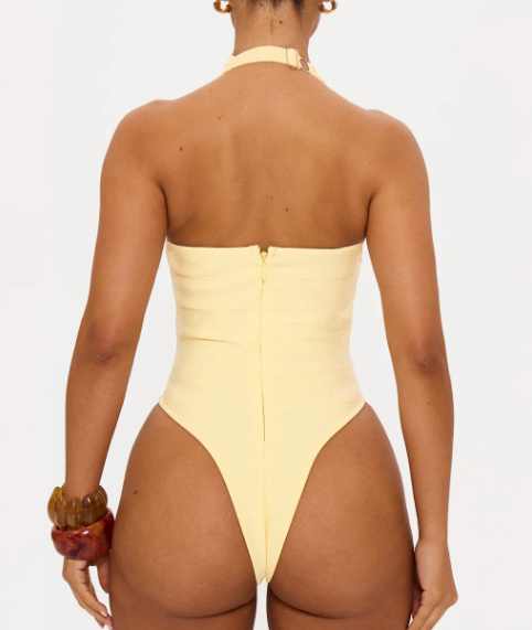 Bandage Halterneck Bodysuit