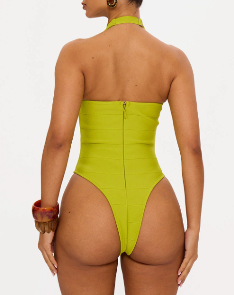 Bandage Halterneck Bodysuit