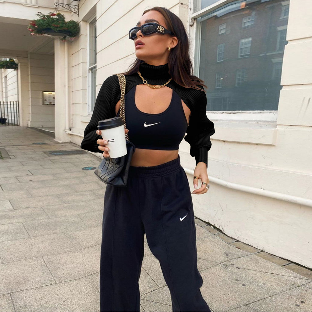 Street Stylish Personality Backless Sweater