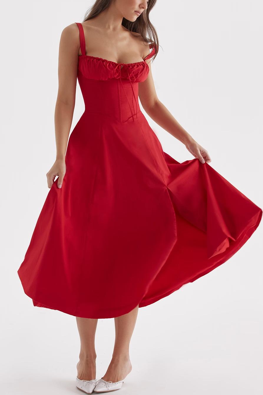 Sorrento Linen Corset Dress