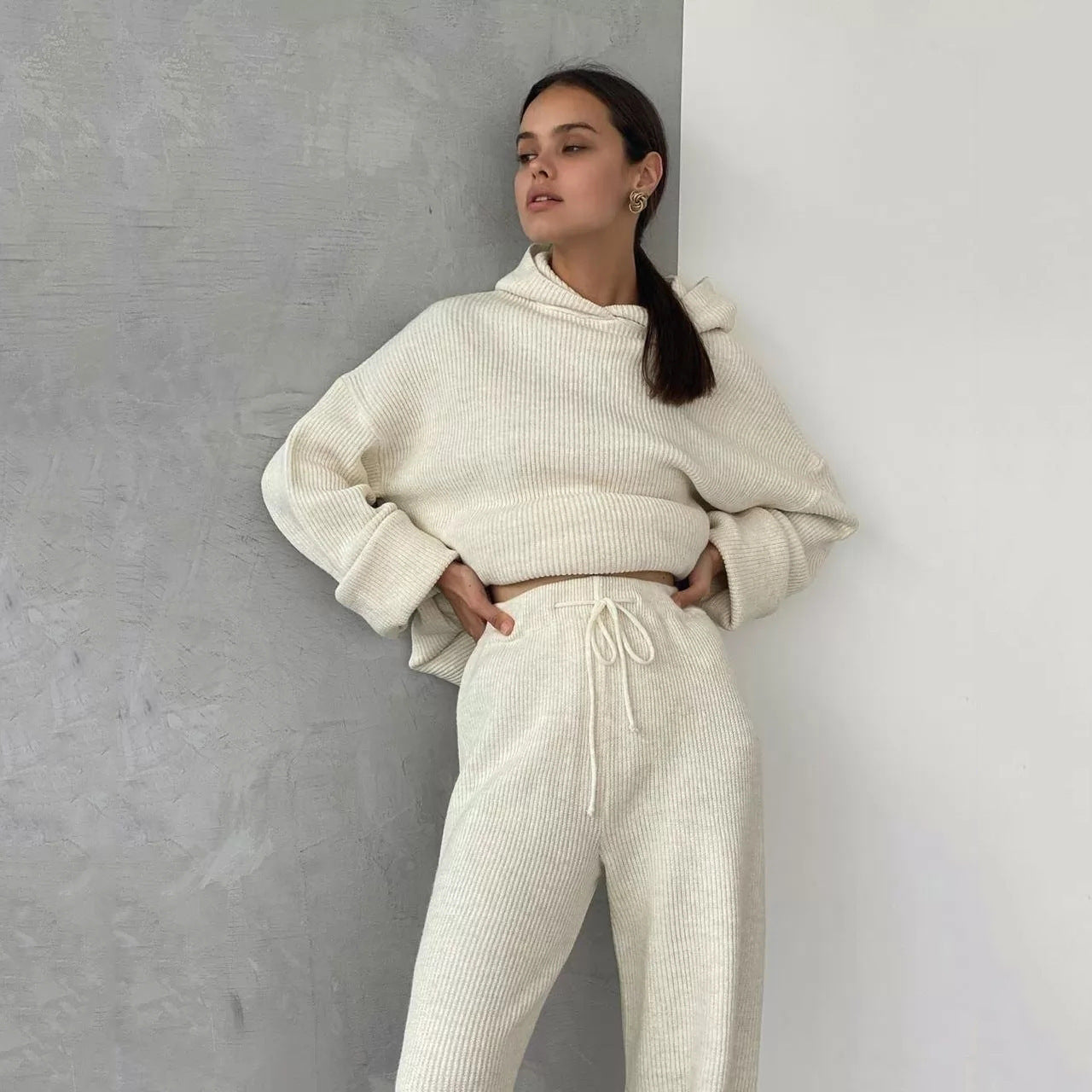 Lazy Fall Winter Weekend Knit Set