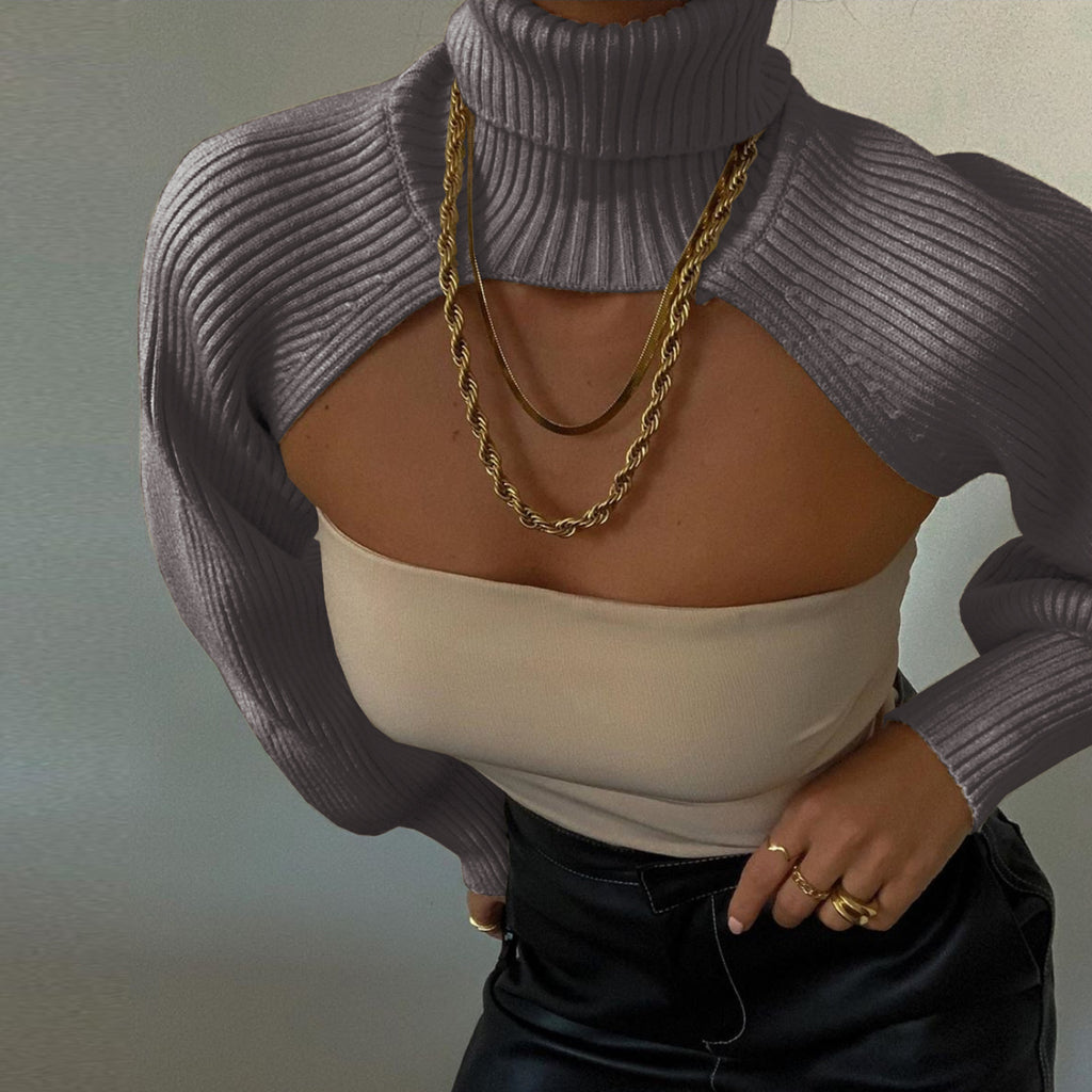 Street Stylish Personality Backless Sweater