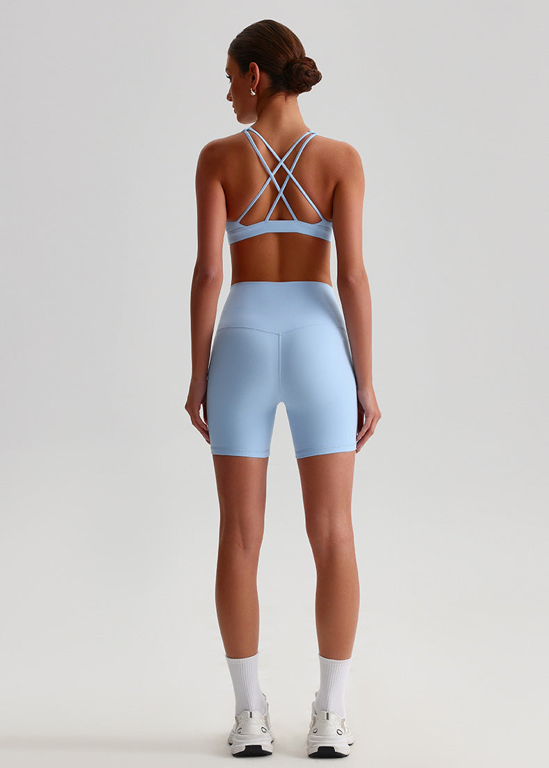 Quick-Dry Cross-Back Yoga Set