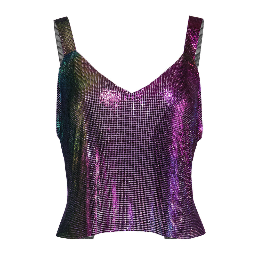 Celebration Elegance Gradient Metallic Cami Top