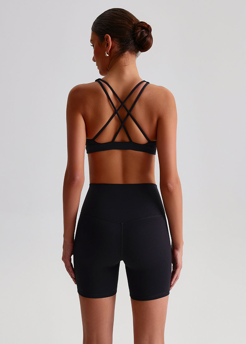 Quick-Dry Cross-Back Yoga Set